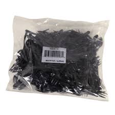 Yeseco - Mini Black PP Fork 88MM - 8 x 250 pcs/Case - Bulk Mart